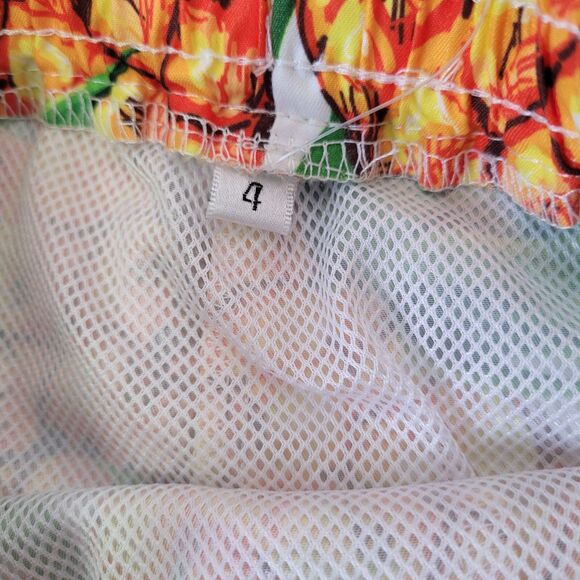 IFFEI Boys "Family Matching" Pineapple Print Swim Shorts, Size 3T-4T - Picture 4 of 9